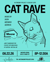 Cat Rave August 22, 2026.