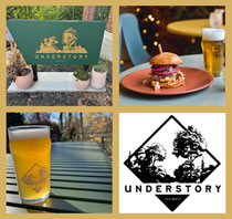 Image of beer pints and food